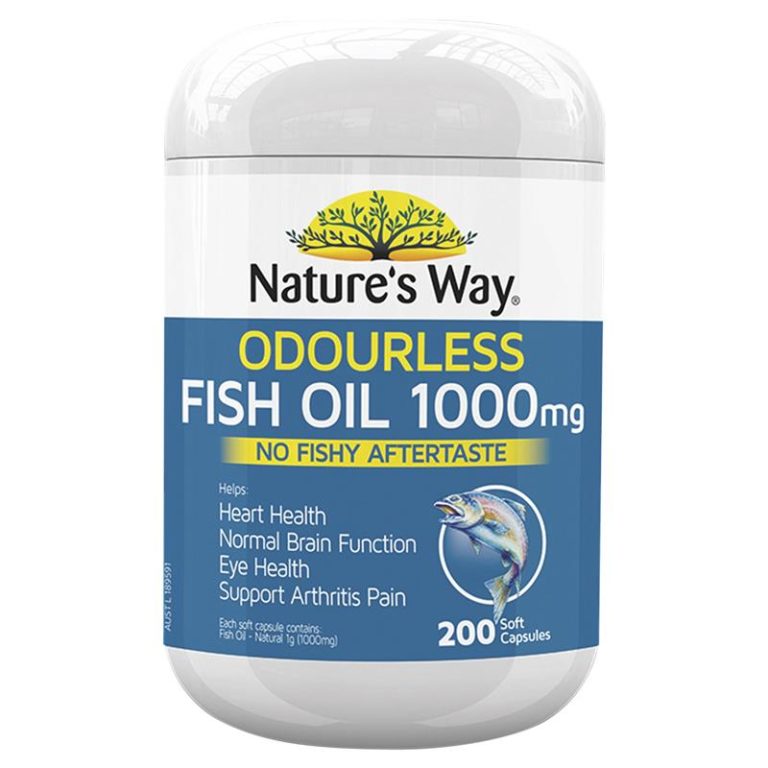 Nature’s Way Odourless Fish Oil 1000 mg 200 capsules | Amals Discount