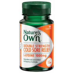 Natures Own Double Strength Cold Sore Relief Tablets 50