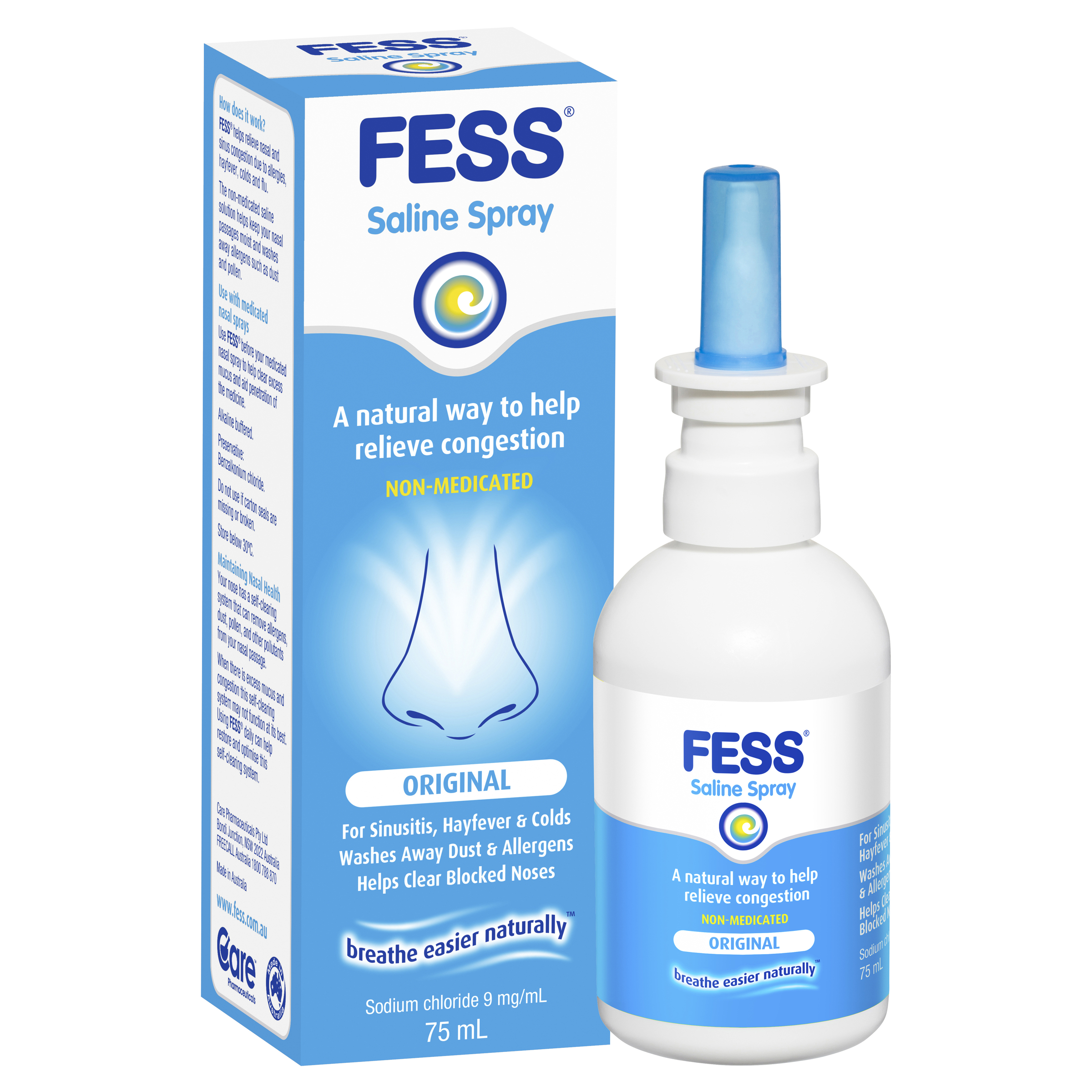 FESS Nasal Saline Spray Original 75mL Amals Discount Chemist