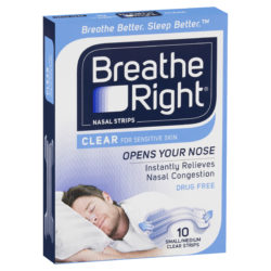 Breathe Right Nasal Strips Clear Reg 10pk