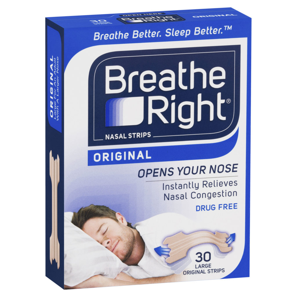 Breathe Right Original Nasal Congestion Stop Snoring Strips Large Size