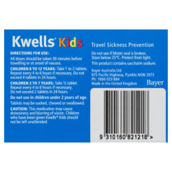 kwells children's travel sickness tablets reviews