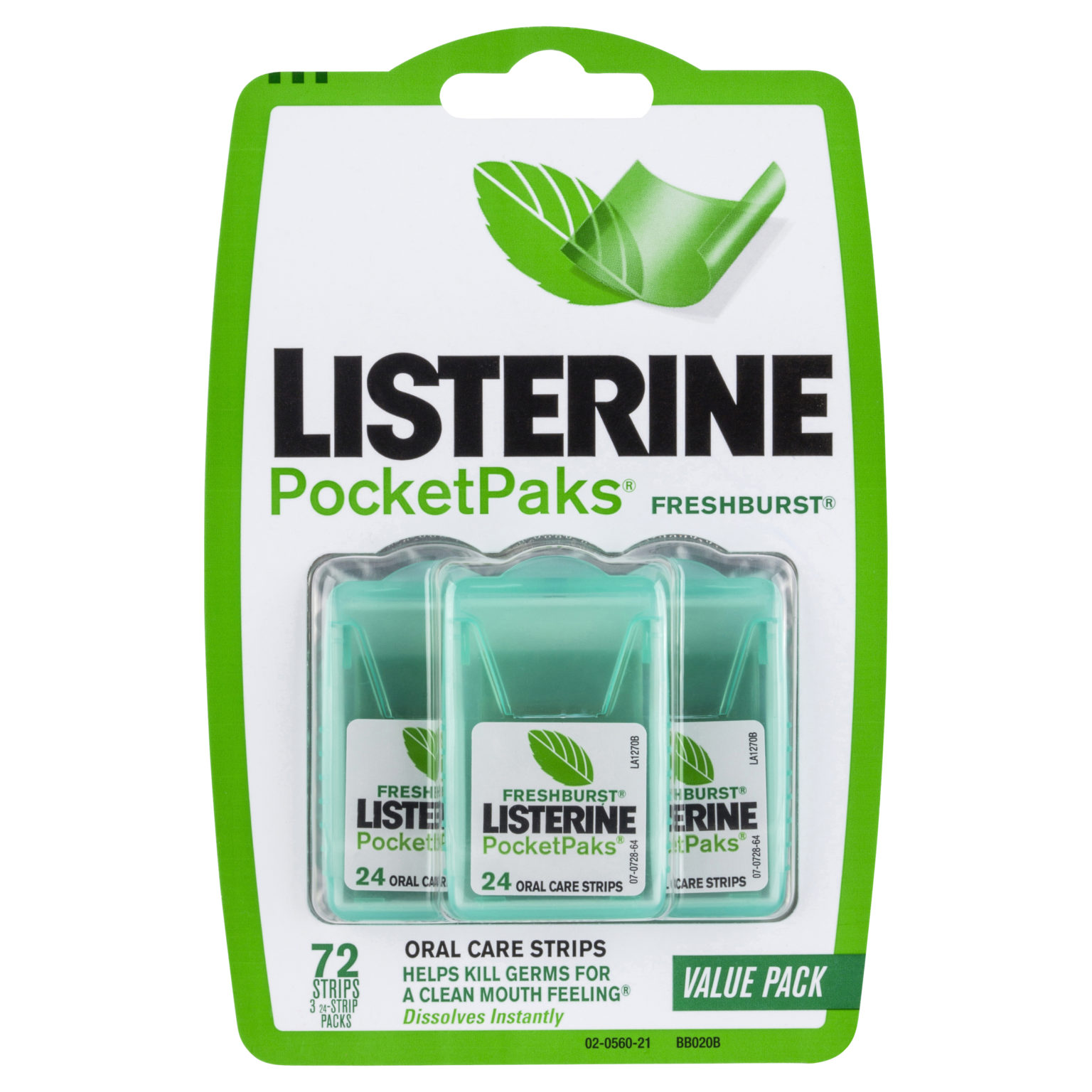 Listerine Pocketpaks FreshBurst 72 Oral Strips | Amals Discount Chemist