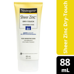 Neutrogena Sheer Zinc Dry-Touch Sunscreen Lotion SPF 50 88mL