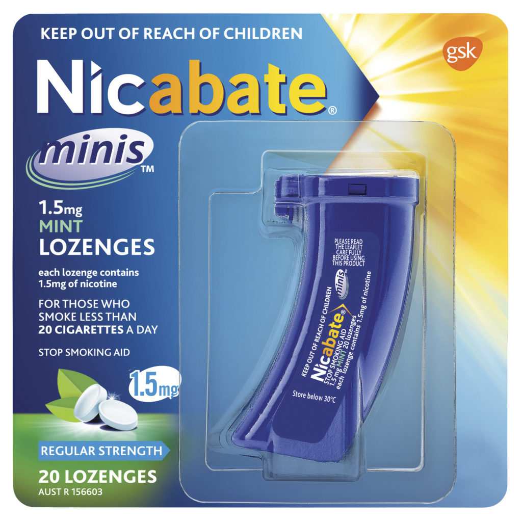 Nicabate Minis Quit Smoking Lozenge 1.5mg 20 pieces Amals Discount