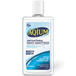 Ego Aqium Antibacterial H/Sanitiser Gel 375mL Blue
